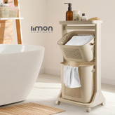 سبد رخت دو طبقه طرح بافت لیمون