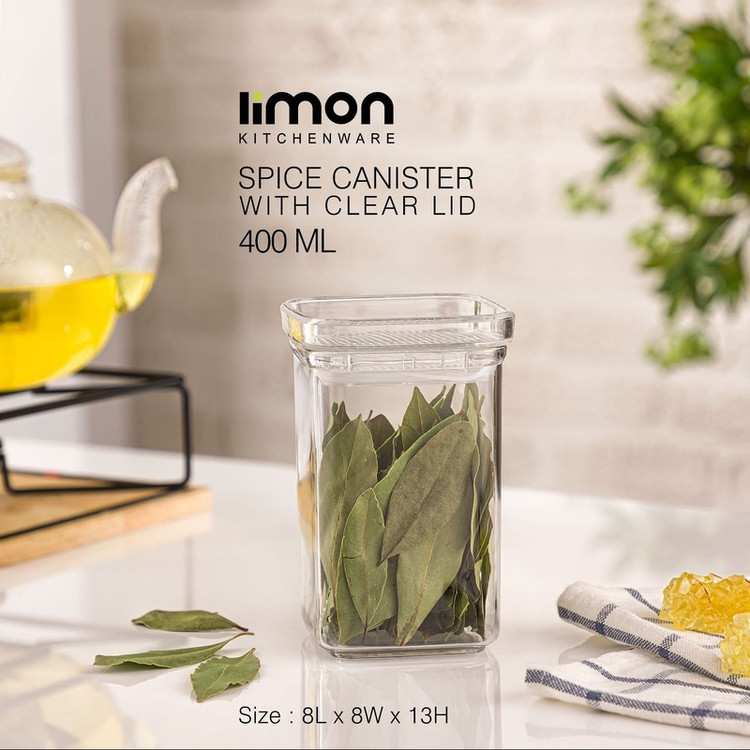 جا ادویه چهارگوش رویال ۲ شفاف لیمون