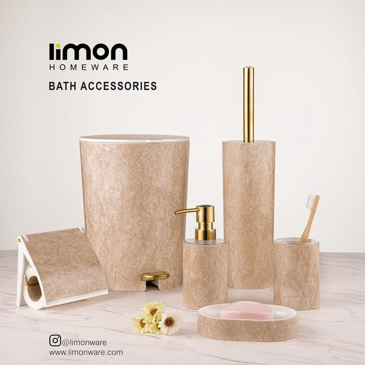 ست سرویس بهداشتی طرح سنگ لیمون