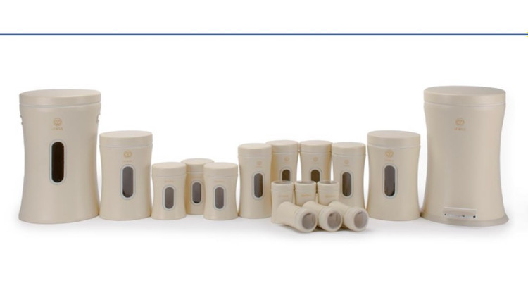 سرویس ۱۷ پارچه کمر باریک ملودی اورانوس کرم مات