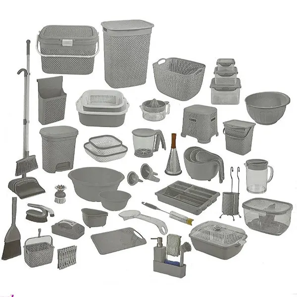 سرویس جهیزیه لیمون رنگ طوسی طرح بافت