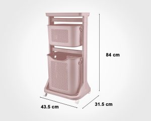 سبد رخت دو طبقه طرح بافت لیمون