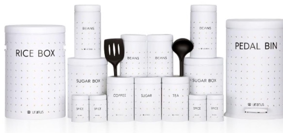 سرویس اورانوس ۱۷ پارچه طرح رین فال سفید