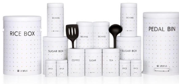 سرویس اورانوس ۱۷ پارچه طرح رین فال سفید